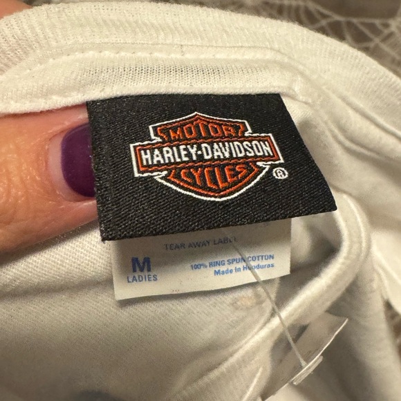 ❤️‍🔥❤️‍🔥Harley Davidson White Long Sleeve Hawaii Honolulu Shirt - Picture 6 of 6